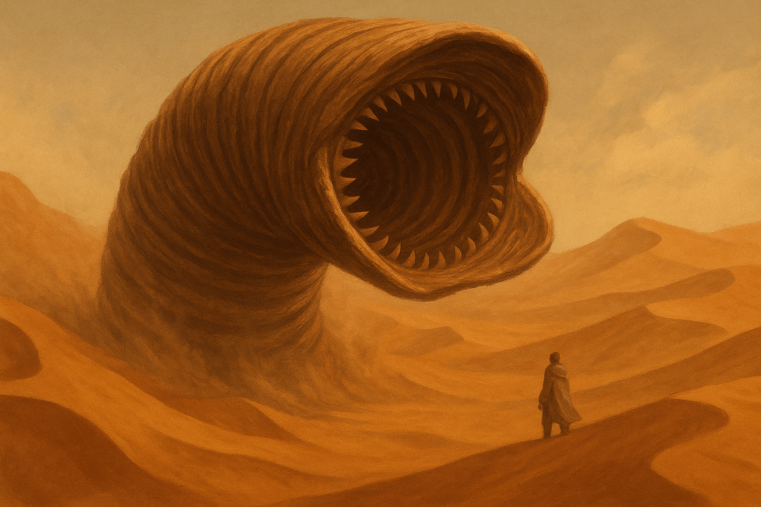 Gusano de arena de Dune - ilustración