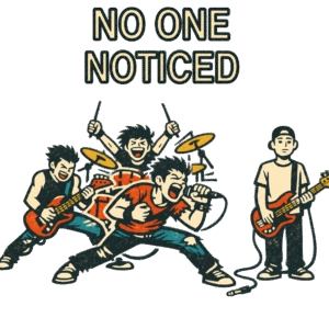 No One Noticed — Camiseta Bajista Humor