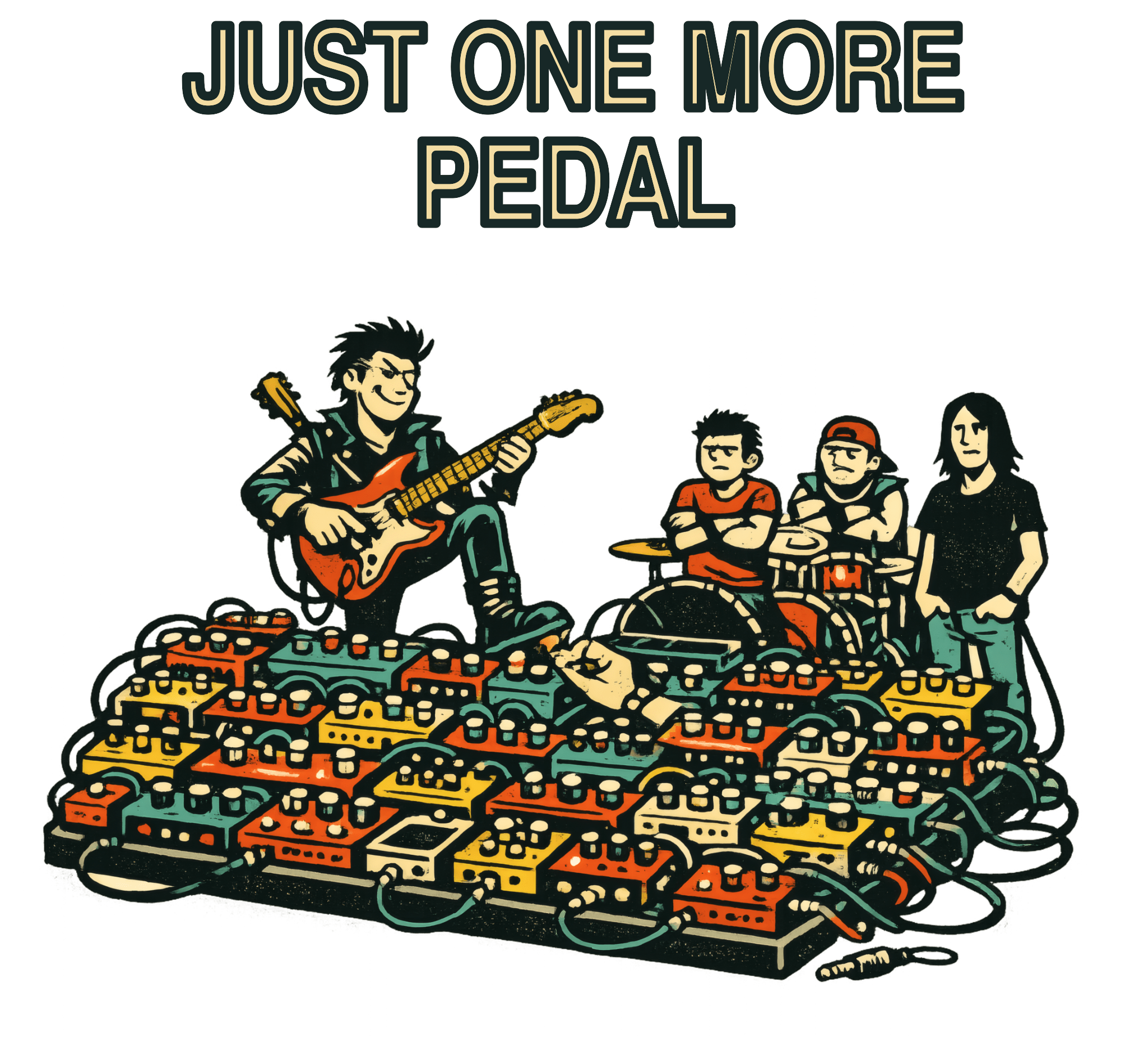 Just One More Pedal — Camiseta Guitarrista