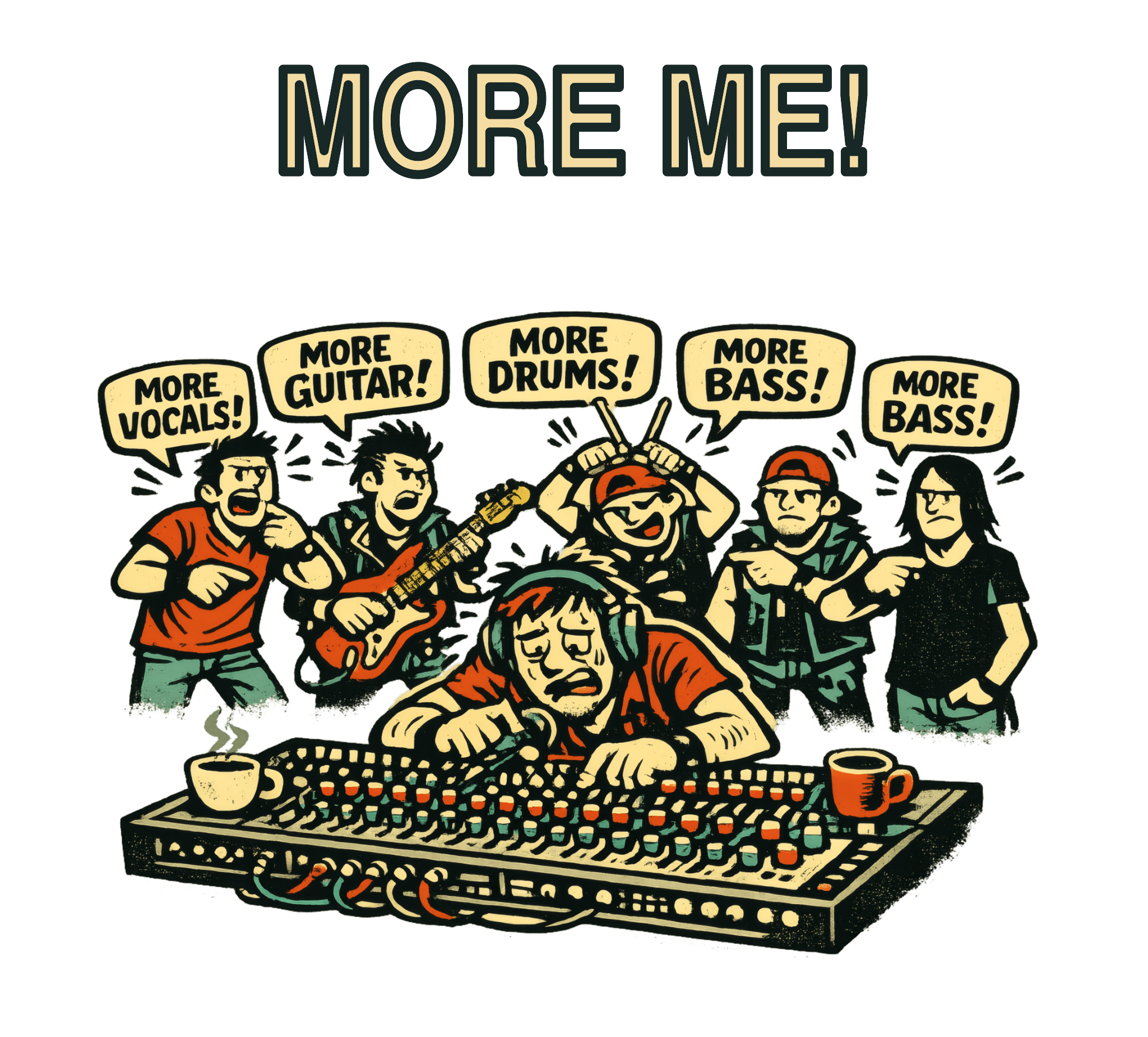 More Me! — Camiseta Técnico de Sonido
