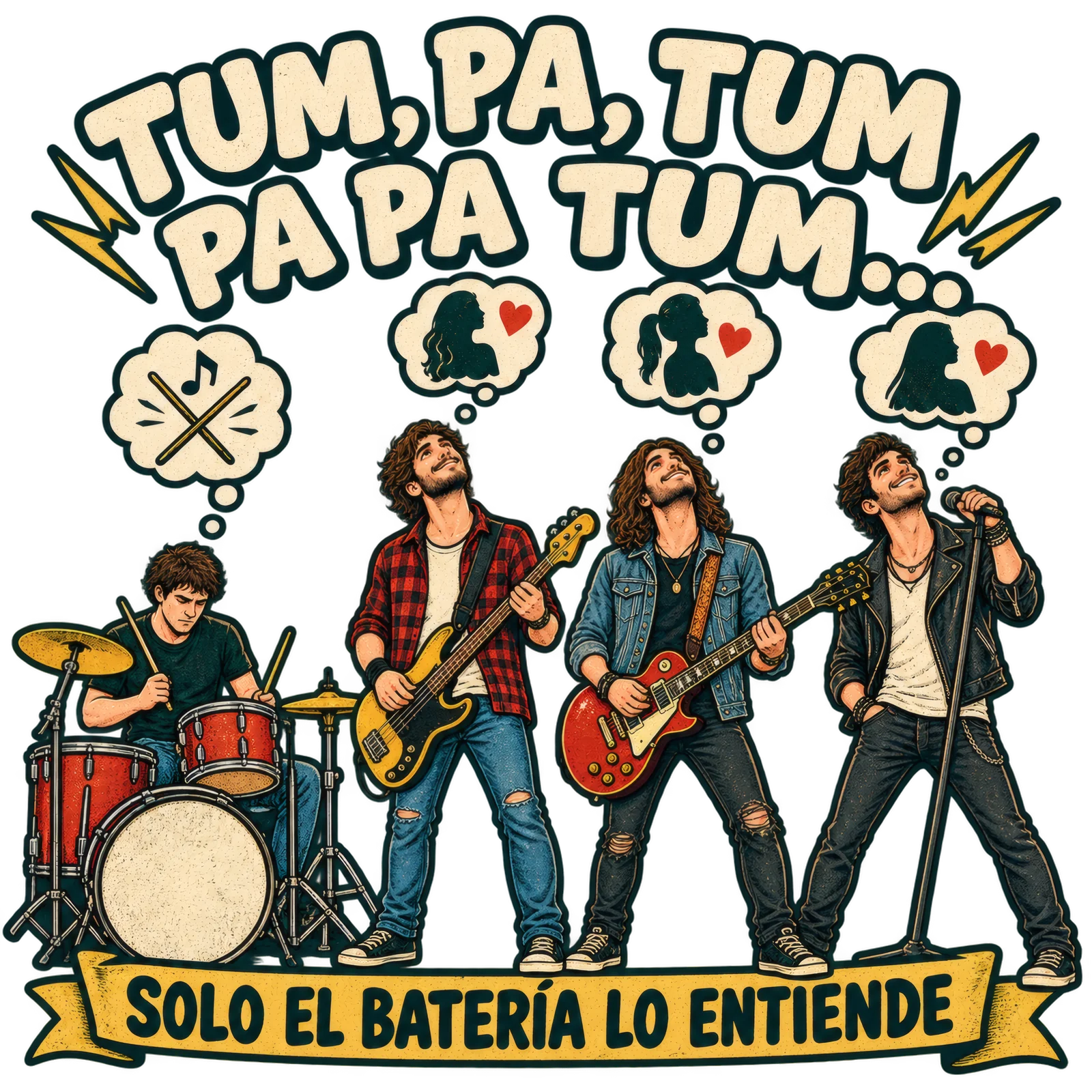 "Solo el batería lo entiende"