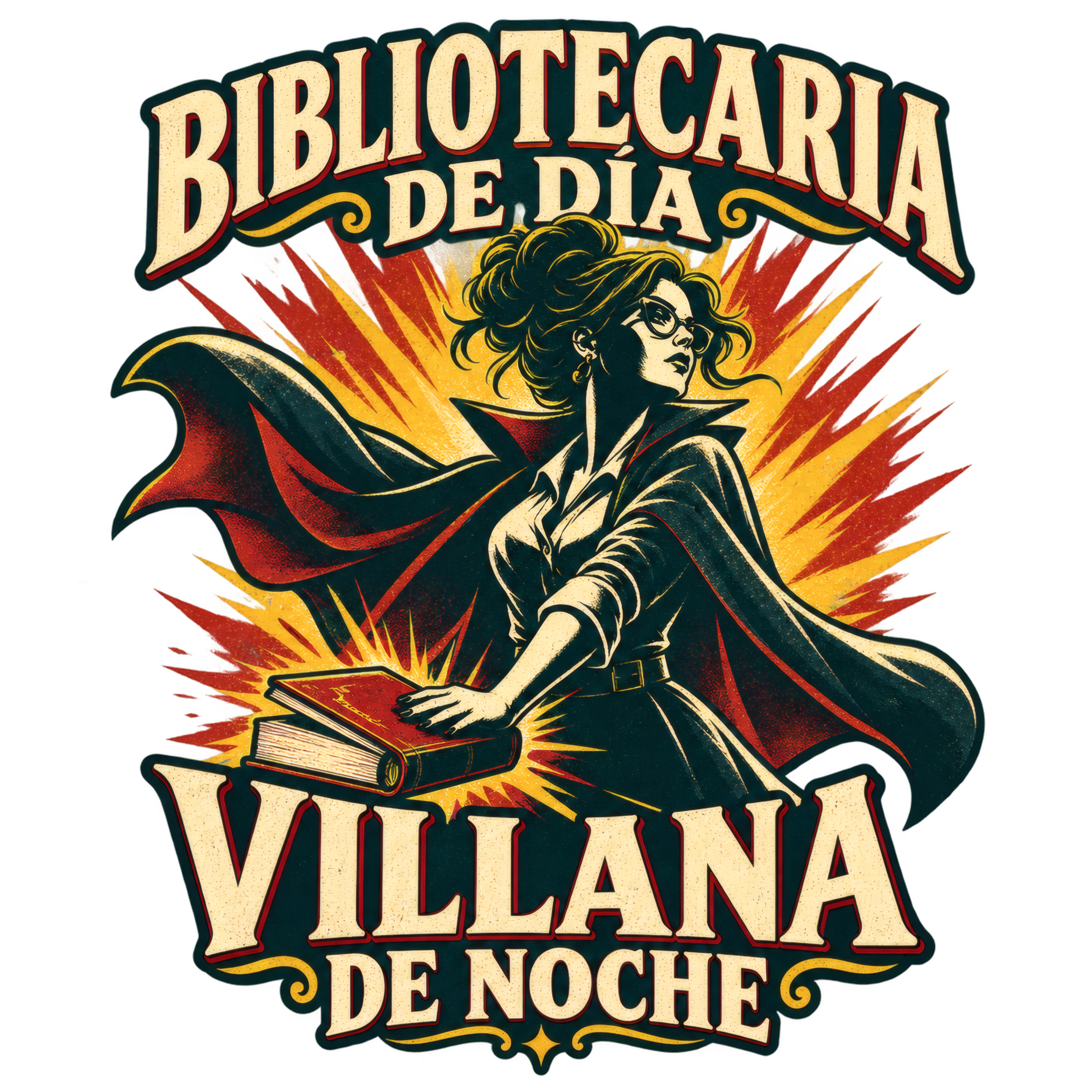 Bibliotecaria de día, villana de noche