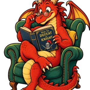 How To Defeat A Knight — Funny Dragon Reading Shirt
