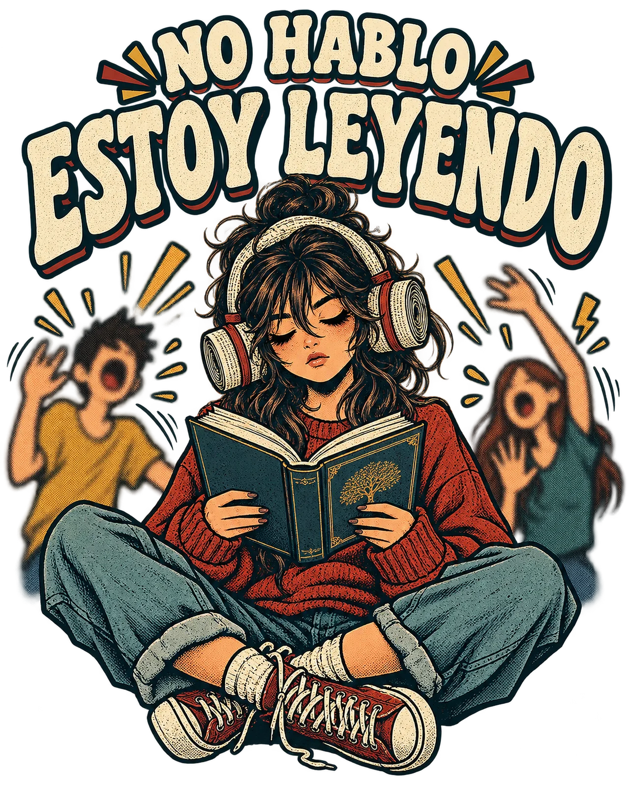 "No hablo, estoy leyendo"