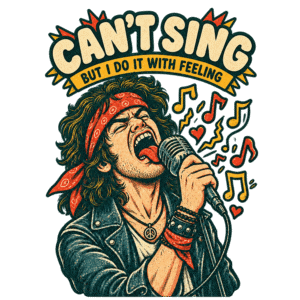 "I can't sing"